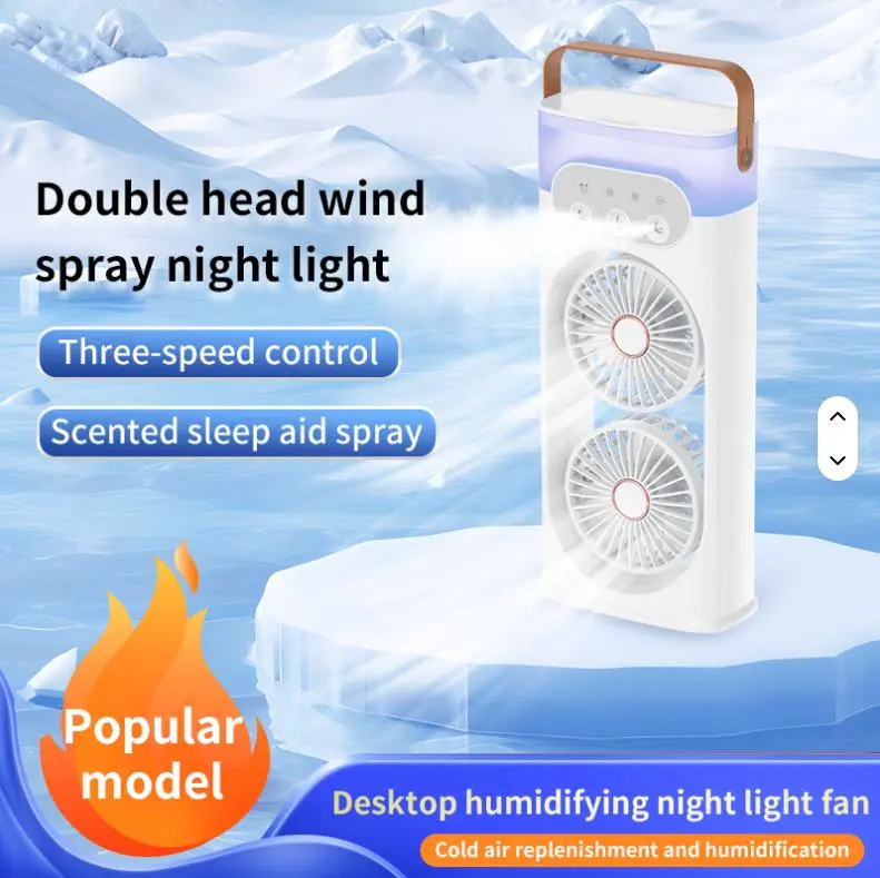 Настільний вентилятор-зволожувач з 3 режимами туману та водяним охолодженням та 180 LY-938 - Зображення 7