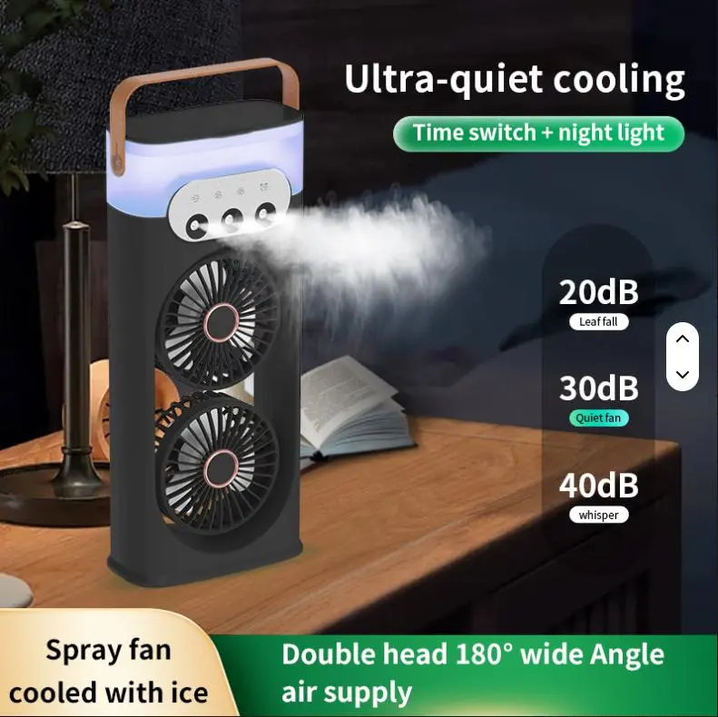 Настільний вентилятор-зволожувач з 3 режимами туману та водяним охолодженням та 180 LY-938 - Зображення 8
