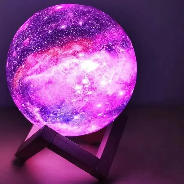 Нічний лампа сенсорний 3D космос Moon-light - Зображення 4