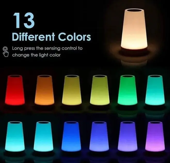 Нічник настільний світильник для дому акумуляторний Pat light HA-114 з пультом - Зображення 3