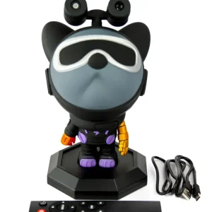 Нічник проектор зіркове небо CASTLELADY собака сіра космонавт ROBOT DOG