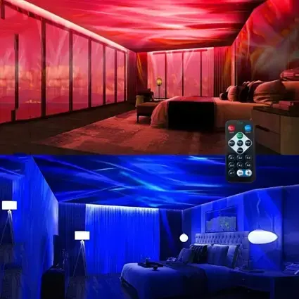 Ночник-проектор зоряного неба RGB та пульт ДК, від USB, AT-0 / Світлодіодна лампа - Зображення 3