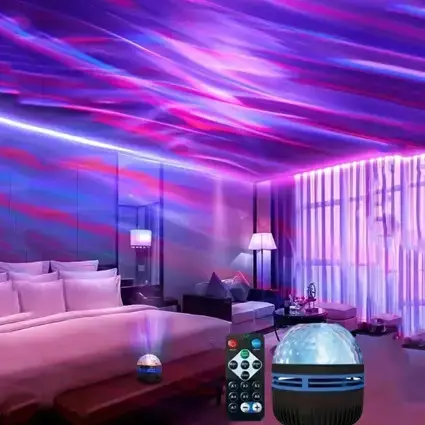 Ночник-проектор зоряного неба RGB та пульт ДК, від USB, AT-0 / Світлодіодна лампа - Зображення 4