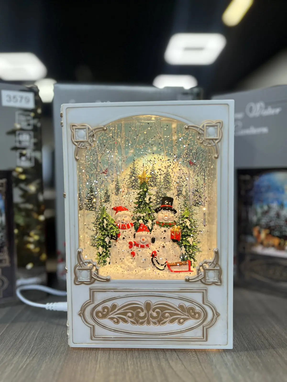 Новорічний музичний нічник-світильник XMAS WDL 24023B - Зображення 6