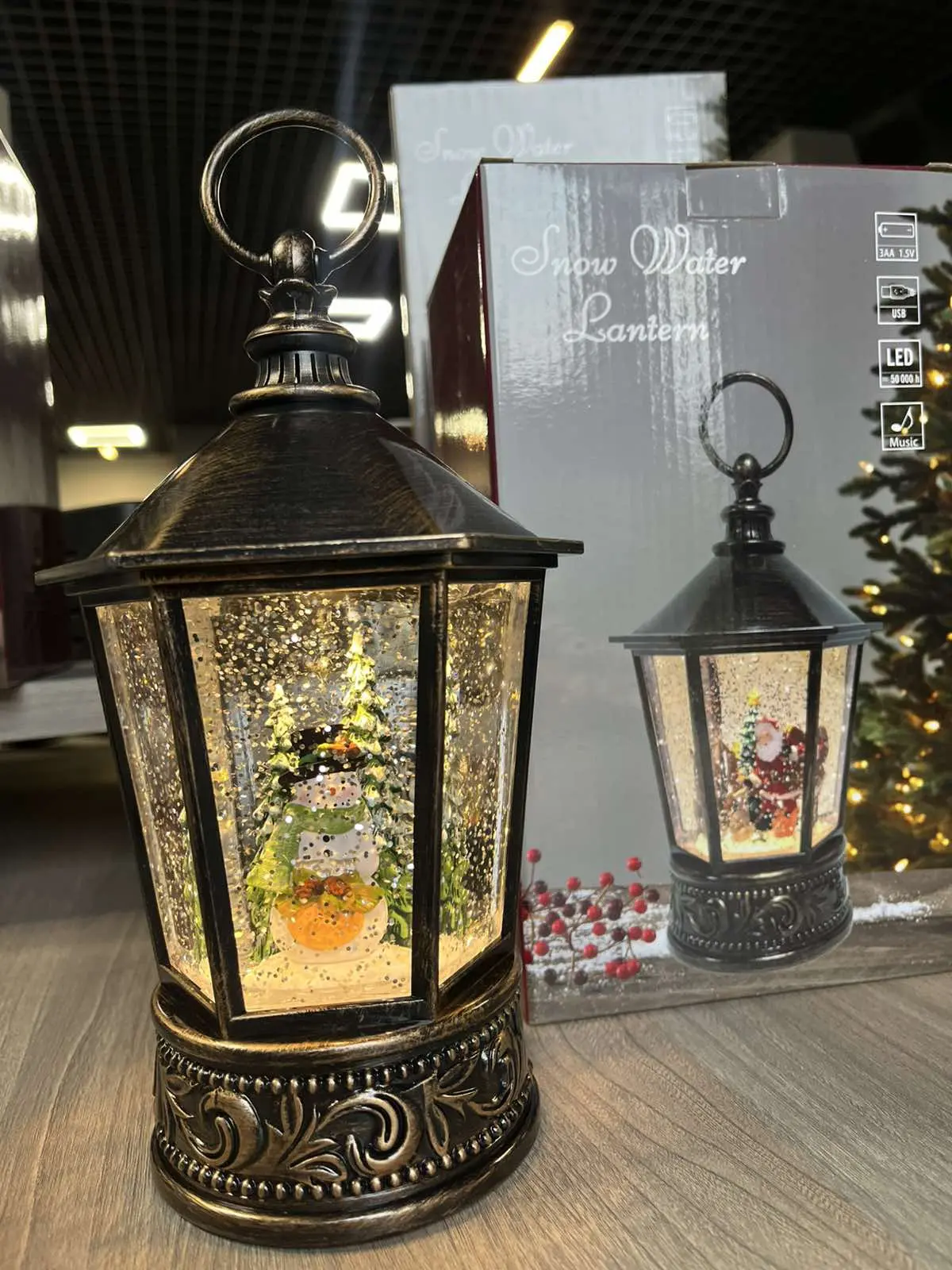 Музичний новорічний ліхтар XMAS WDL 24077A - Зображення 10