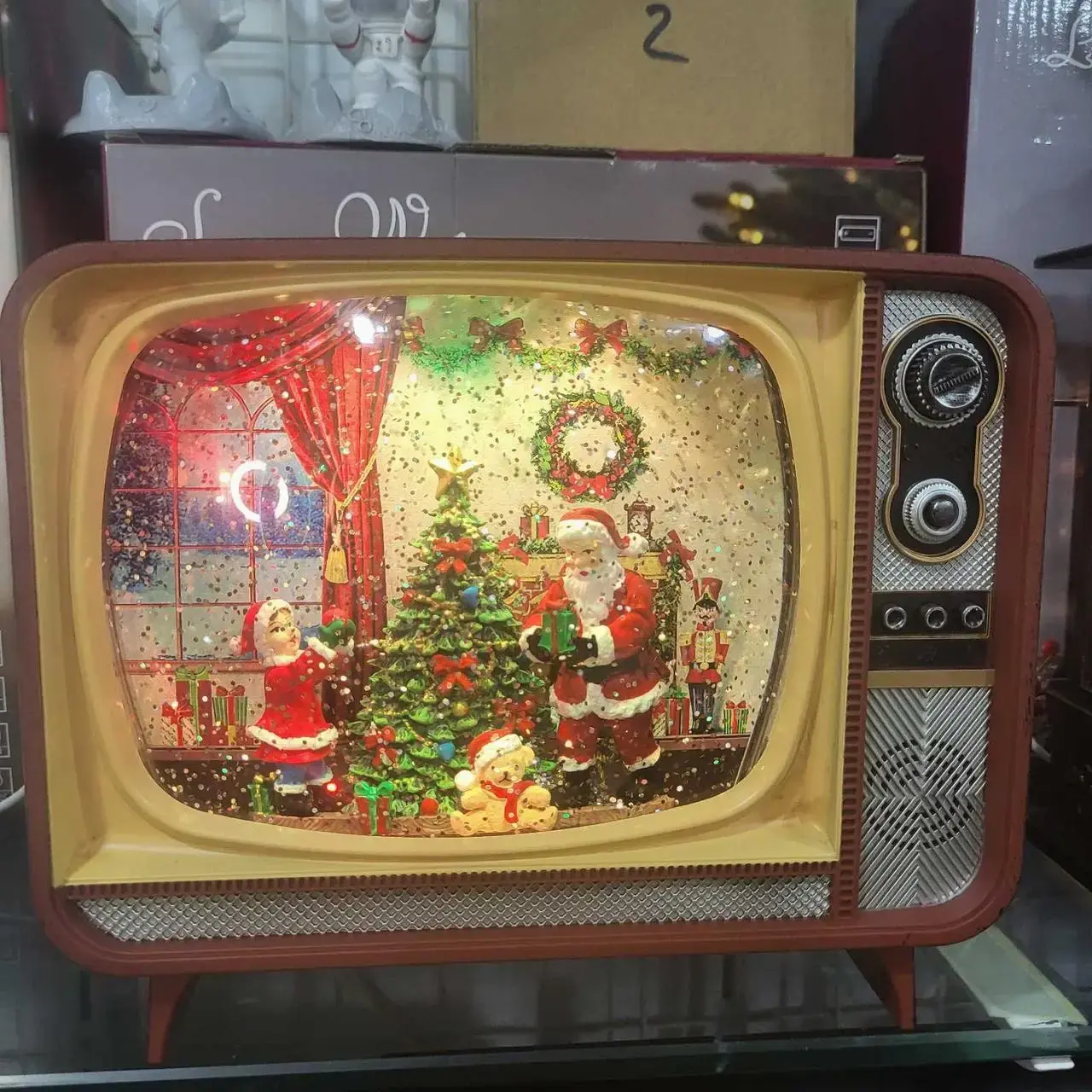 Новорічний нічник Ретро телевізор WDL-24034B XMAS - Зображення 3