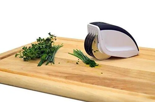 Ніж для нарізки 3 в 1 Rolling Mincer w-53 та Tenderizer з часниковим пресом овочерізка - Зображення 2