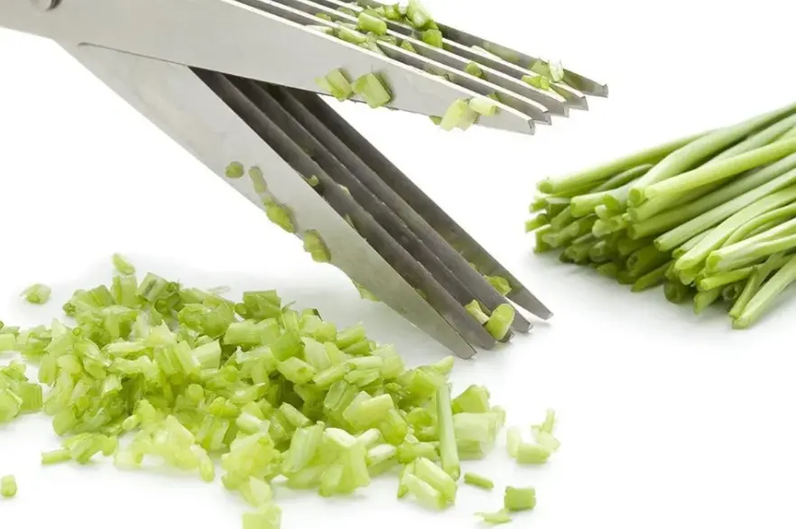 Ножиці для зелені Benson BN-919 (5 гострих лез) кухонні ножиці Бенсон + щітка для чищення, Бенсон - Зображення 6