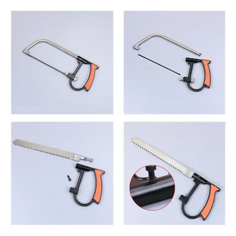 Ножівка по дереву в наборі з пилками TV One, Пилка для дерева та металу ручна - Зображення 3