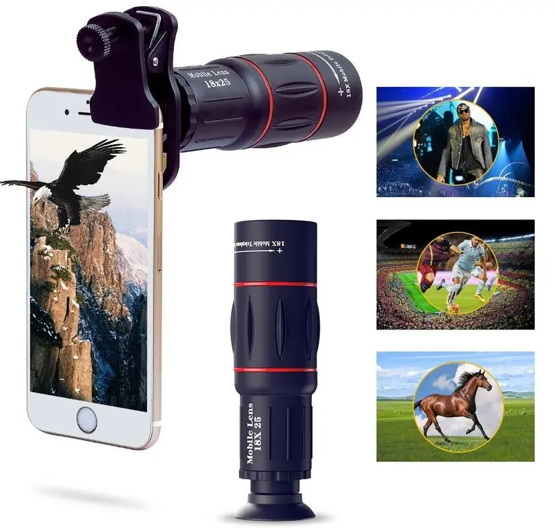 Об'єктив-телескоп для мобільного телефону 8х (мобільний телескоп) - Зображення 4