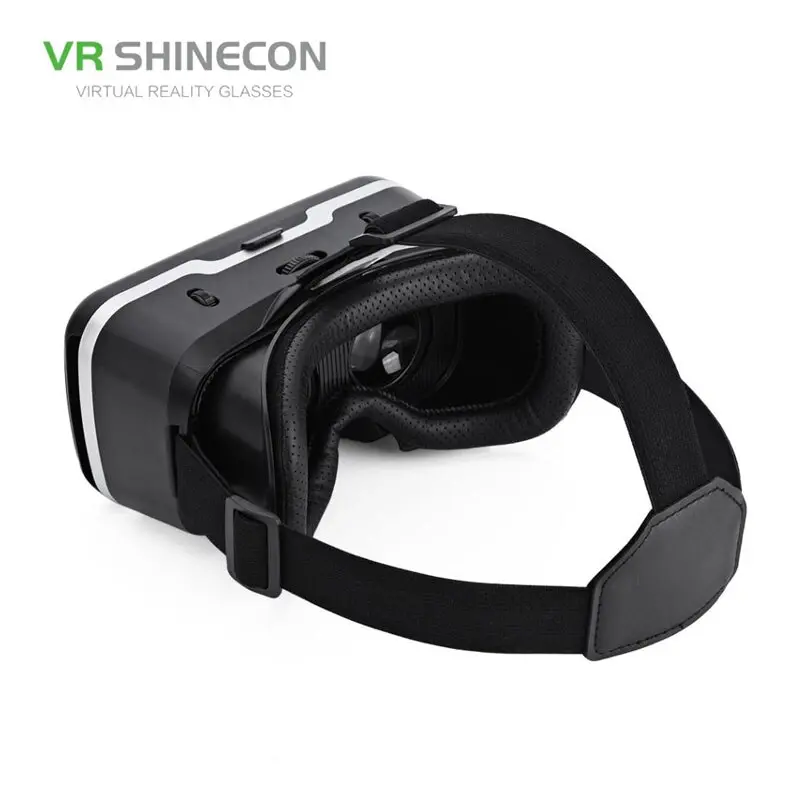 Окуляри 3D віртуальної реальності ТРМ VR SHINECON c пультом та підтримкою екранів від 4 до 6 дюймів Чорний - Зображення 6