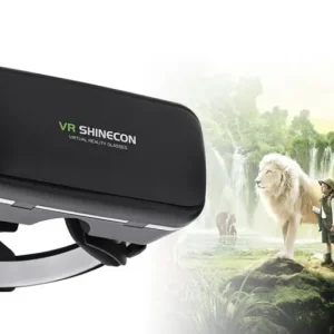Окуляри 3D віртуальної реальності ТРМ VR SHINECON c пультом та підтримкою екранів від 4 до 6 дюймів Чорний