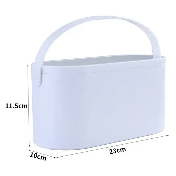 Органайзер кошик бокс ємність настільна для косметики із дзеркалом підсвічуванням від USB - Зображення 4