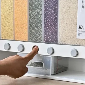 Органайзер на 6 секцій для сипучих продуктів Assorted Grain Rice Bucket диспенсер для круп, дозатор для цукру