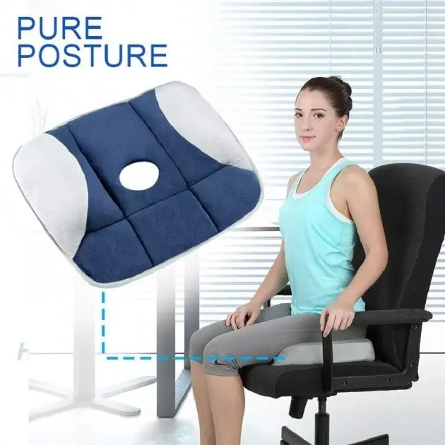 Ортопедична подушка для розвантаження хребта / Подушка для сидіння Pure Posture - Зображення 5
