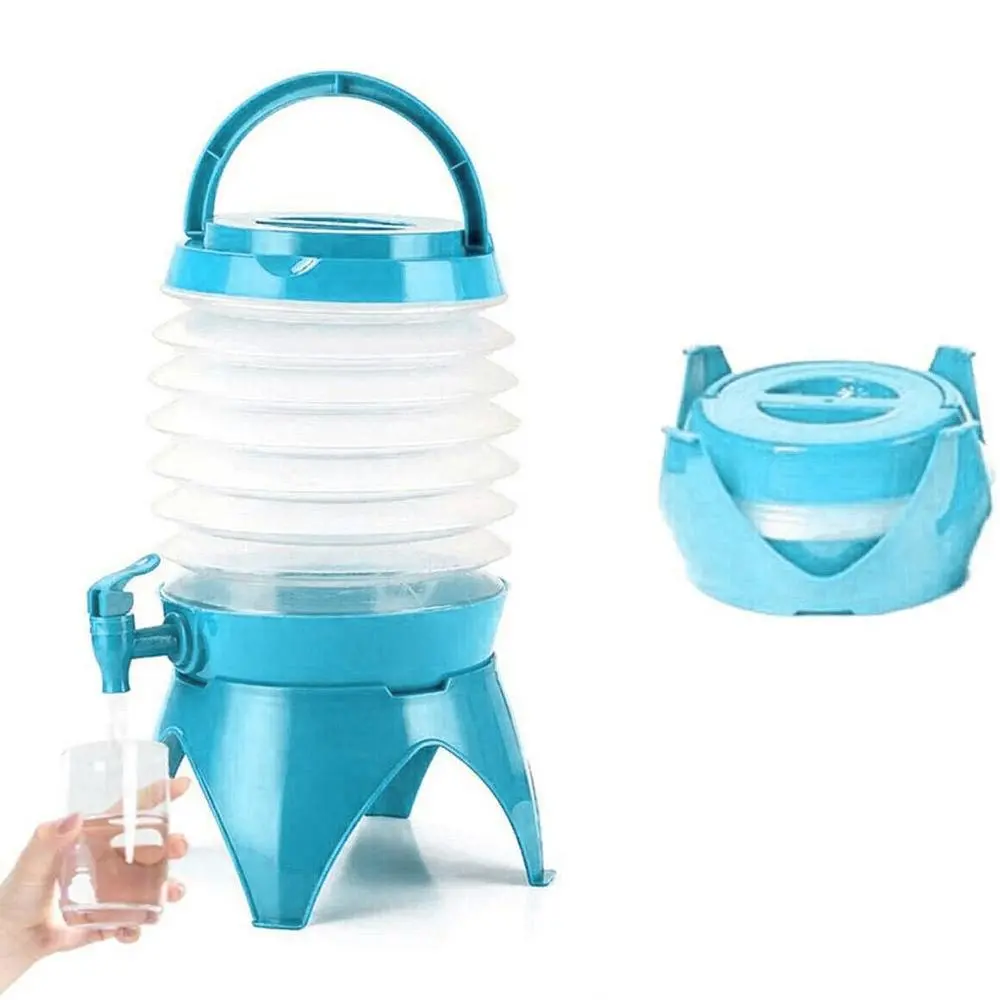 Відкритий складний диспенсер для напоїв пластиковий портативний для пікніків на відкритому повітрі - Зображення 5