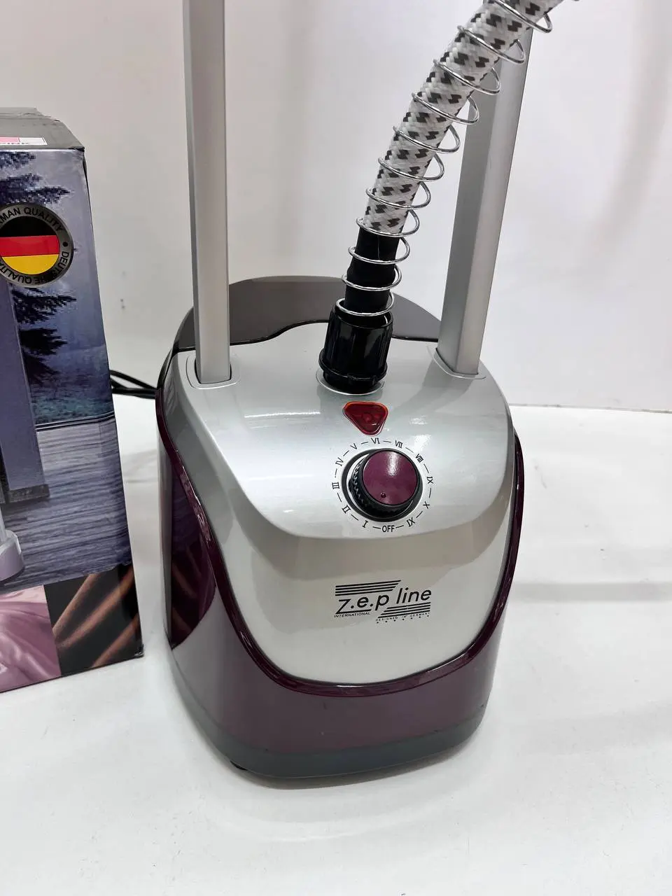 Бузковий Відпарювач вертикальний для одягу зі стійкою Zepline 3500Вт ZP-131 - Зображення 5