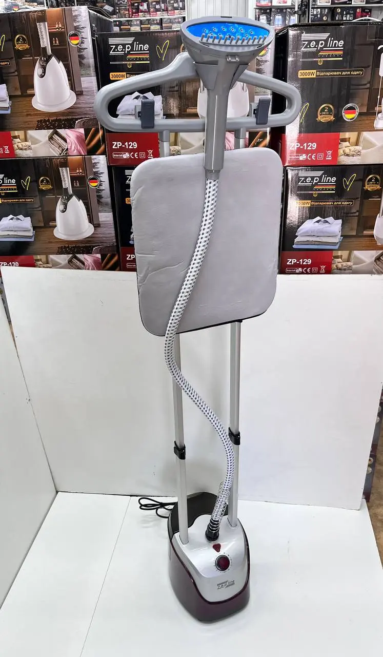 Бузковий Відпарювач вертикальний для одягу зі стійкою Zepline 3500Вт ZP-131 - Зображення 6