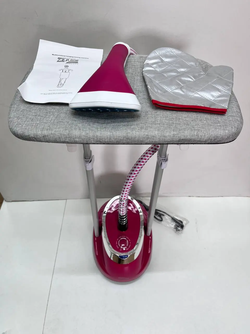 Червоний Відпарювач вертикальний для одягу зі стійкою Zepline ZP-129 3000W - Зображення 7