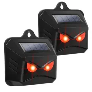 Відлякувачі тварин “Нічний захист” BaseTech 2 штуки Solar Repeller With Flashing