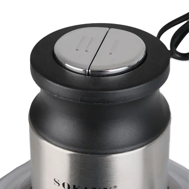 Овочерізка блендер чоппер Sokany SK-7027 Подрібнювач із чашею 3 л 800 Вт м'ясорубка чоппер 2 режими швидкості 4 леза - Зображення 6