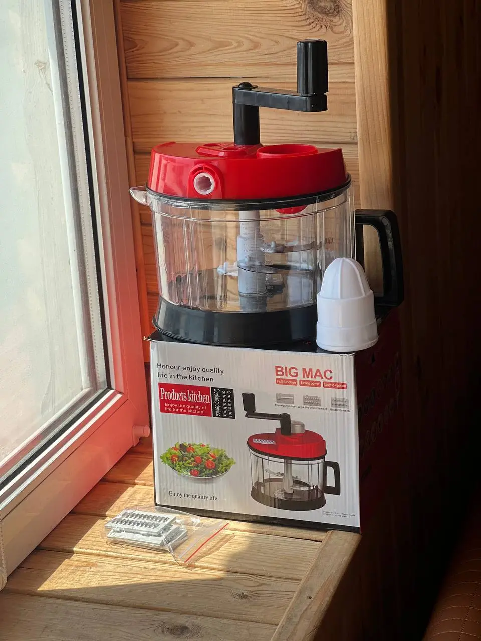 Овочерізка кухонний подрібнювач BIG MAC Hand cranked vegetable slicer AND LY-974 - Зображення 2