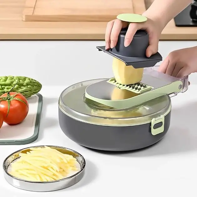 Овочерізка з контейнером Vegetable Cutter 9 в 1 - Зображення 3