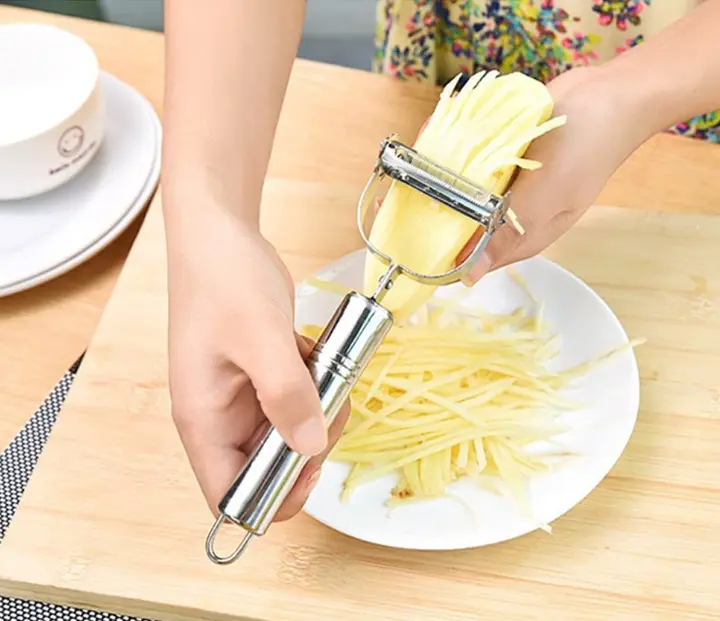 Овочерізка шинка з нержавіючої сталі 4 в1 Titan Peeler - Зображення 3