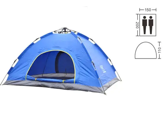 Намет автомат з автоматичним каркасом туристична палатка одношарова 5-ти місна - Зображення 2