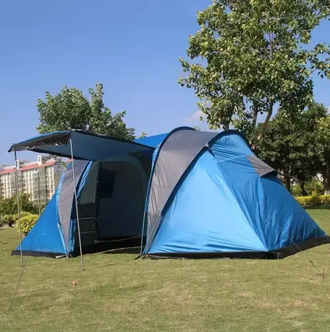 Намет туристичний шестимісний дві зони 2055 (150+150+150)*230*h200 - Зображення 2