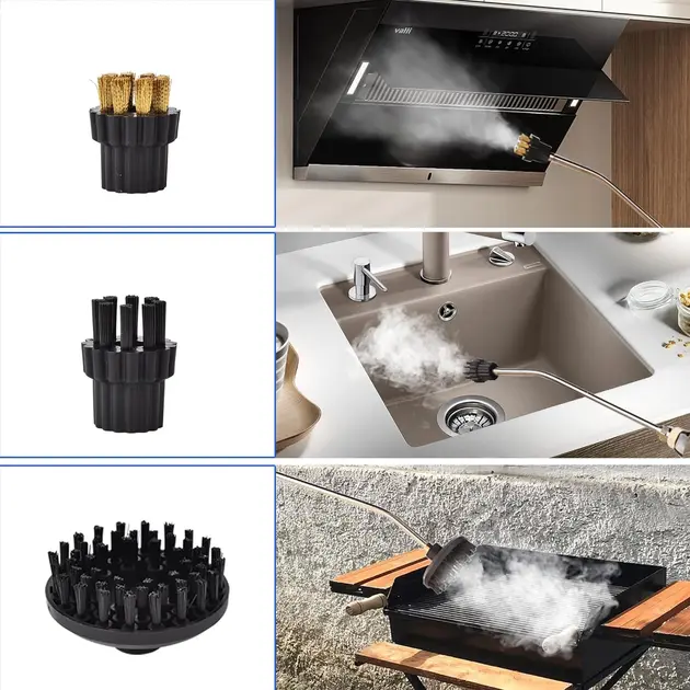 Пароочисник для збирання будинку 2500 Вт з насадками, пристрій для дезінфекції 220 В + аксесуари, 1200 мл - Зображення 7