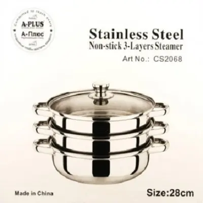 Пароварка 3-х рівнева A-PLUS 2068 (28 см) - Зображення 2