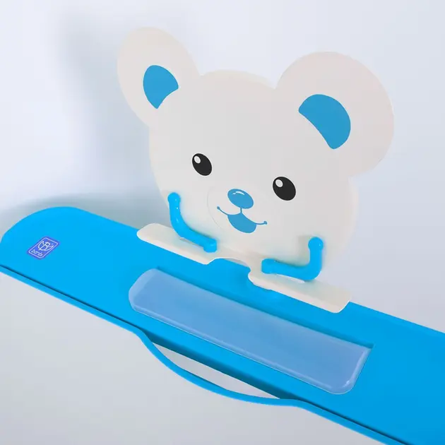 Парта учня зі стільчиком BAMBI M 4818-4 | Стіл письмовий Бембі регульований синій - Зображення 5