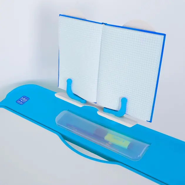 Парта учня зі стільчиком BAMBI M 4818-4 | Стіл письмовий Бембі регульований синій - Зображення 6