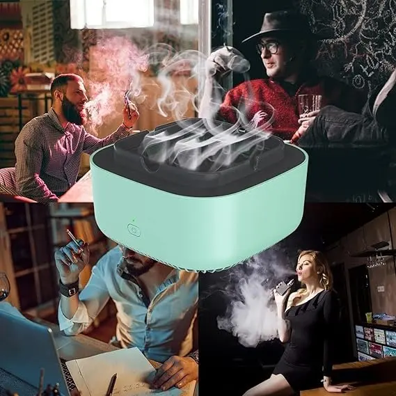 Попільничка з функцією очищення повітря для фільтрації пасивного куріння від сигарет POT AND461 - Зображення 2