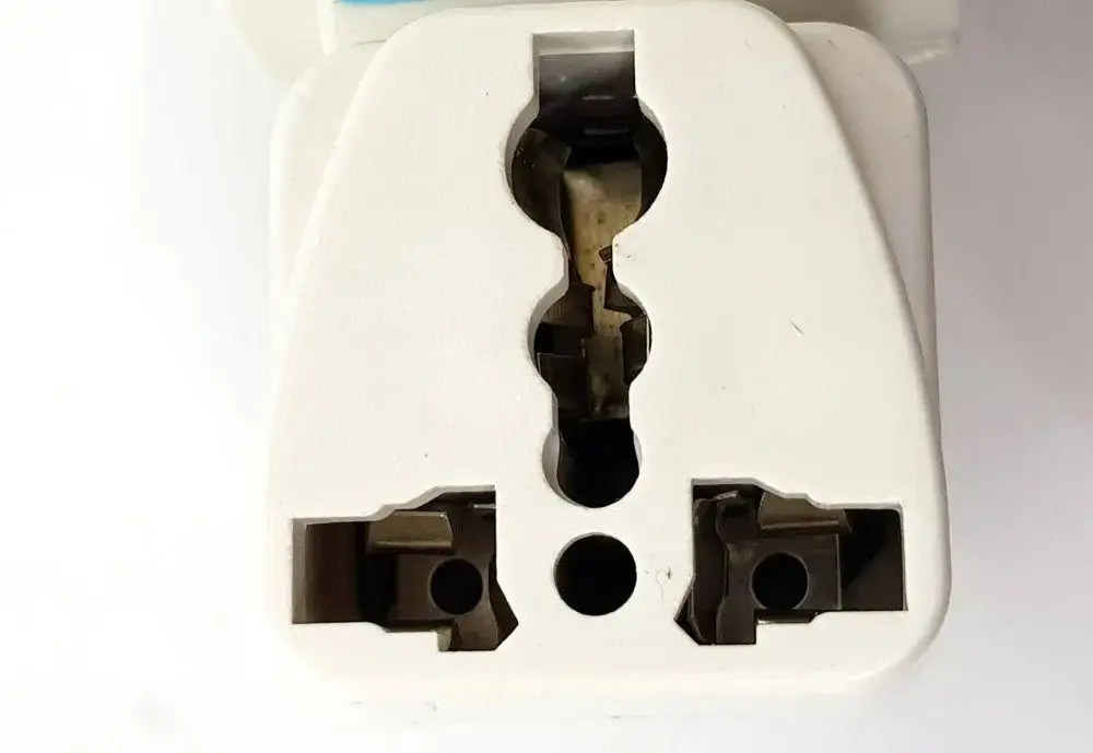 Перехідник з китайської/американської вилки на європейську виделку - Зображення 2
