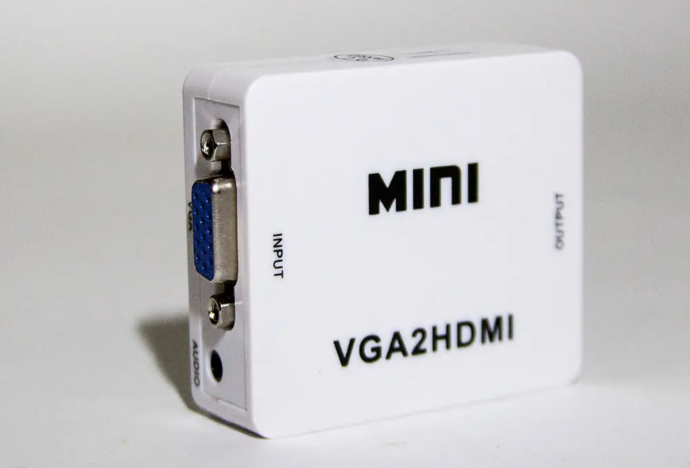 Перехідник VGA на HDMI конвертер для ПК, ноутбука, відео реєстратора адаптер перетворювач з аудіо та зовнішнім живленням HDMI - VGA VGA2HDMI(4272) - Зображення 2