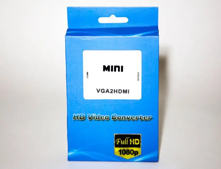 Перехідник VGA на HDMI конвертер для ПК, ноутбука, відео реєстратора адаптер перетворювач з аудіо та зовнішнім живленням HDMI - VGA VGA2HDMI(4272) - Зображення 4