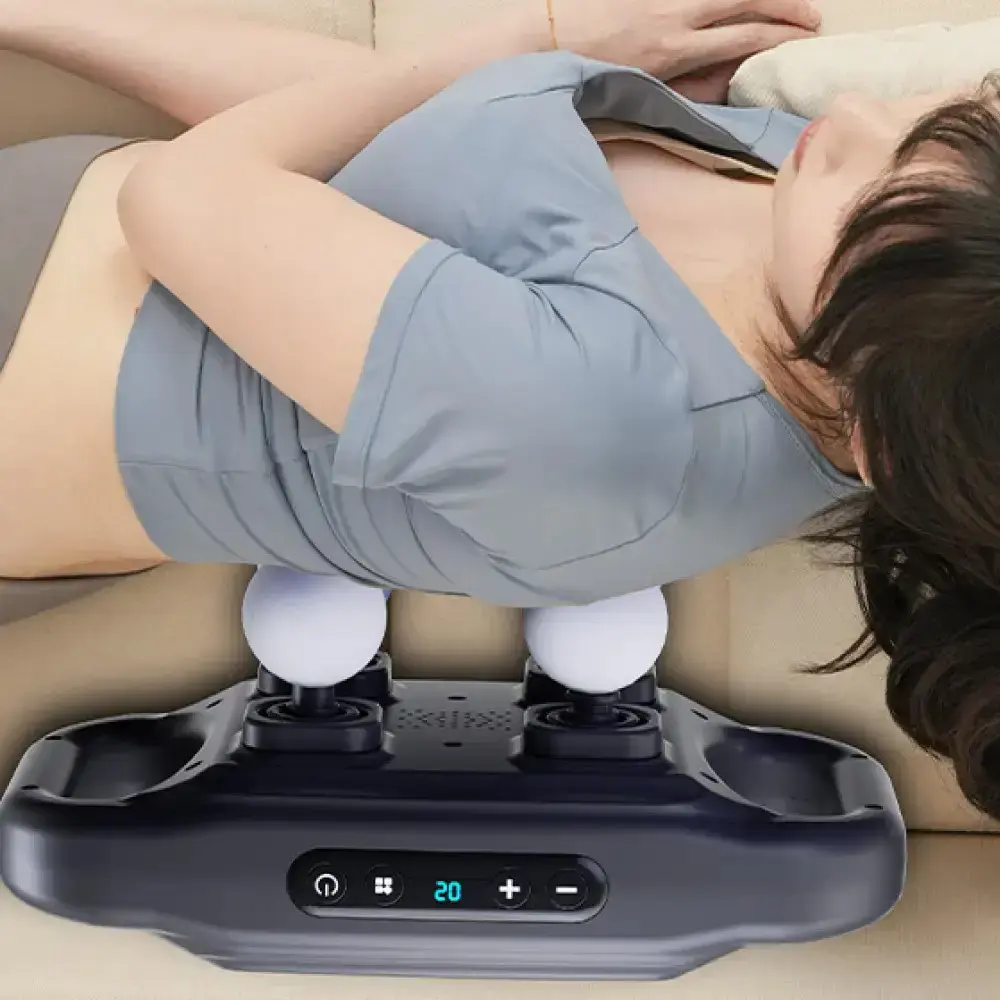 Перкусійний масажер для тіла, 4 головок, від USB, YCY -1601 / Масажер для спини / Вібромасажер - Зображення 5