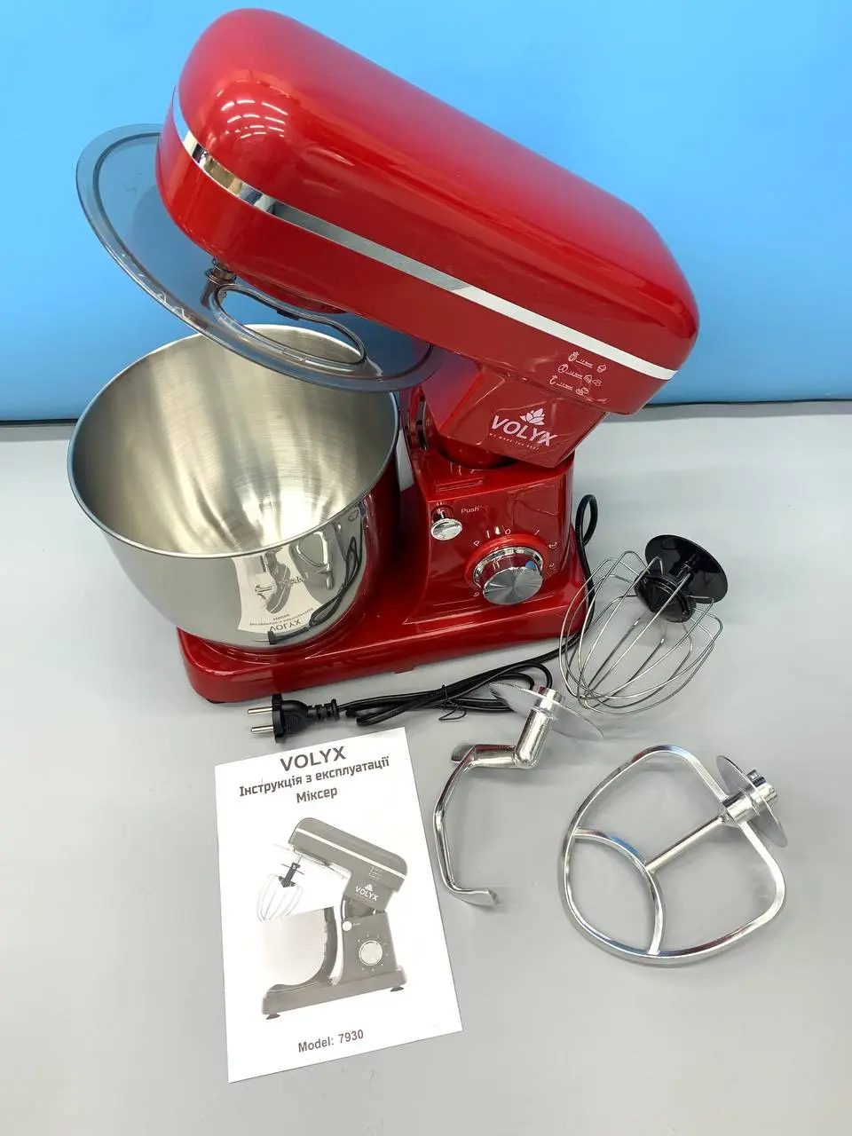 Планетарний міксер Сhef Machine 5л, 2200Вт/Тістоміс для дому/Міксер із чашею - Зображення 2