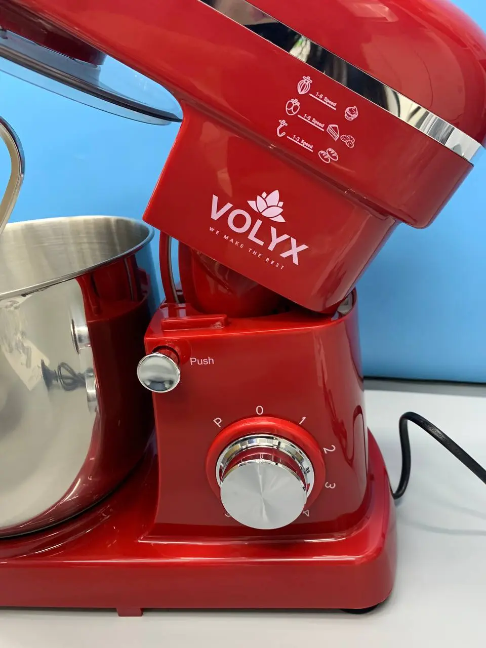 Планетарний міксер Сhef Machine 5л, 2200Вт/Тістоміс для дому/Міксер із чашею - Зображення 7