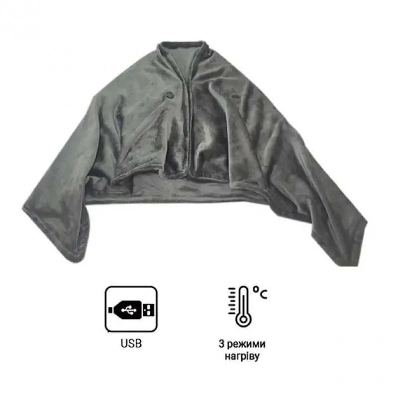 Плед із підігрівом від повербанку. Туристичний плед із підігрівом USB. Плед для намету - Зображення 6