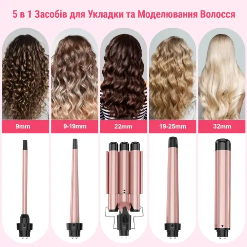 Плойка мультистайлер AIMED Hair Multistyler набір 5в1 - Зображення 2