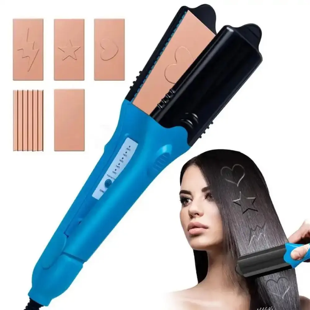 Плойка-випрямляч для волосся зі змінними насадками HAIR STYLE XL-619 Праска з керамічним покриттям - Зображення 3