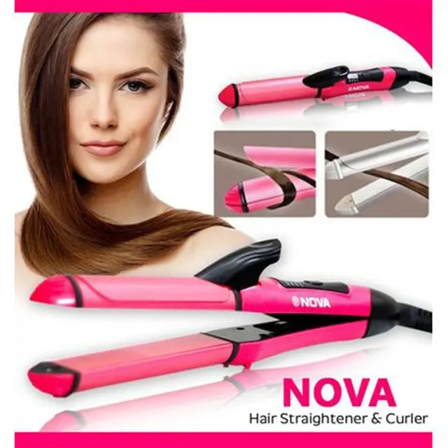 Плойка-праска для волосся Nova 2in 1 Beauty Set NHC-2009 Розпродаж - Зображення 5