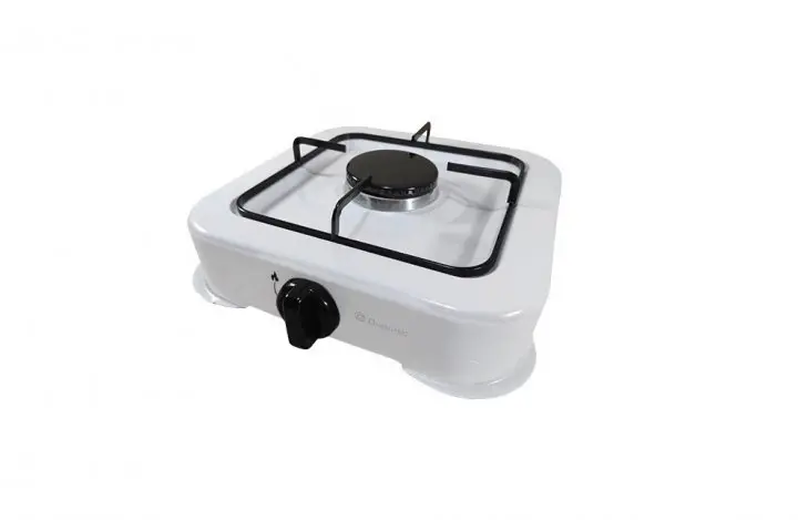 Плита газова настільна газова таганок Domotec MS 6601 біла - Зображення 2