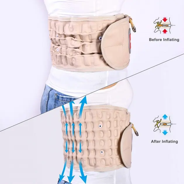 Пневматичний пояс-корсет для спини Spinal Air Traction Waist Belt Brace, поперековий - Зображення 4