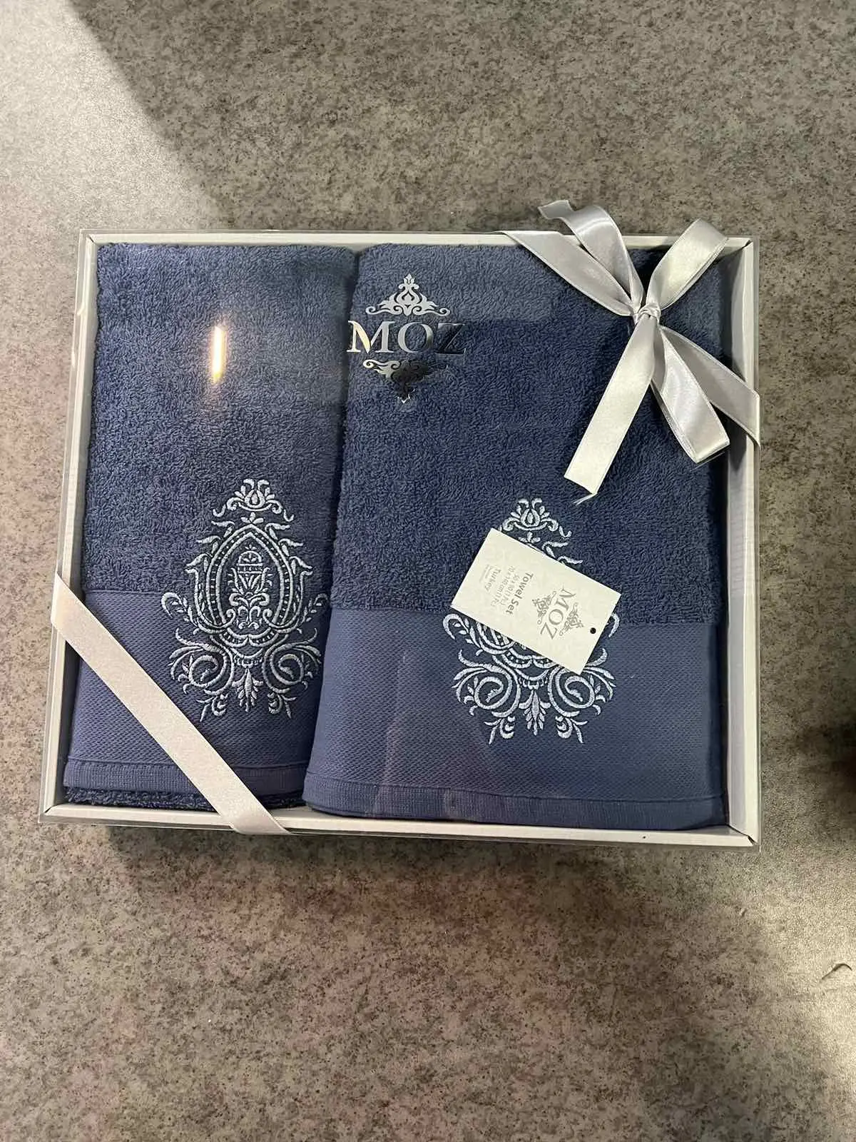 Набір махрових рушників для обличчя 90х50 см та тіла 140х70 см - Зображення 5