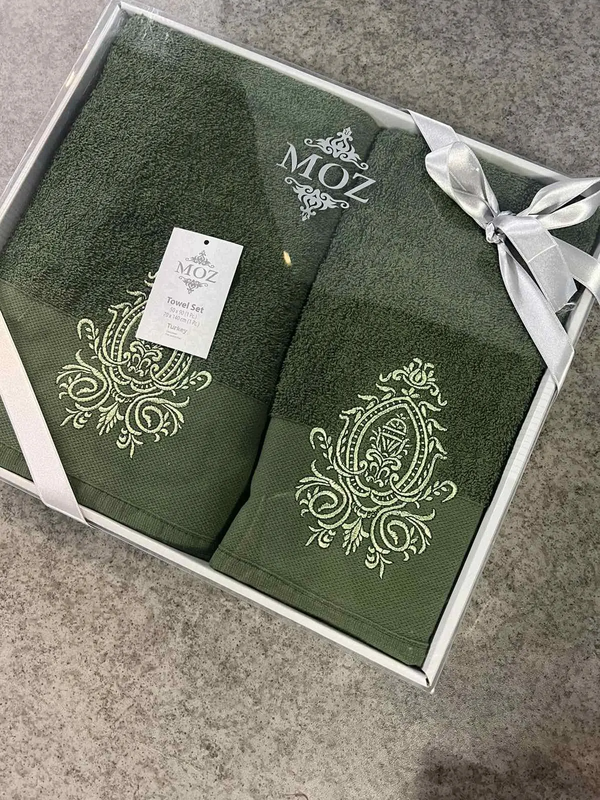 Набір махрових рушників для обличчя 90х50 см та тіла 140х70 см - Зображення 4