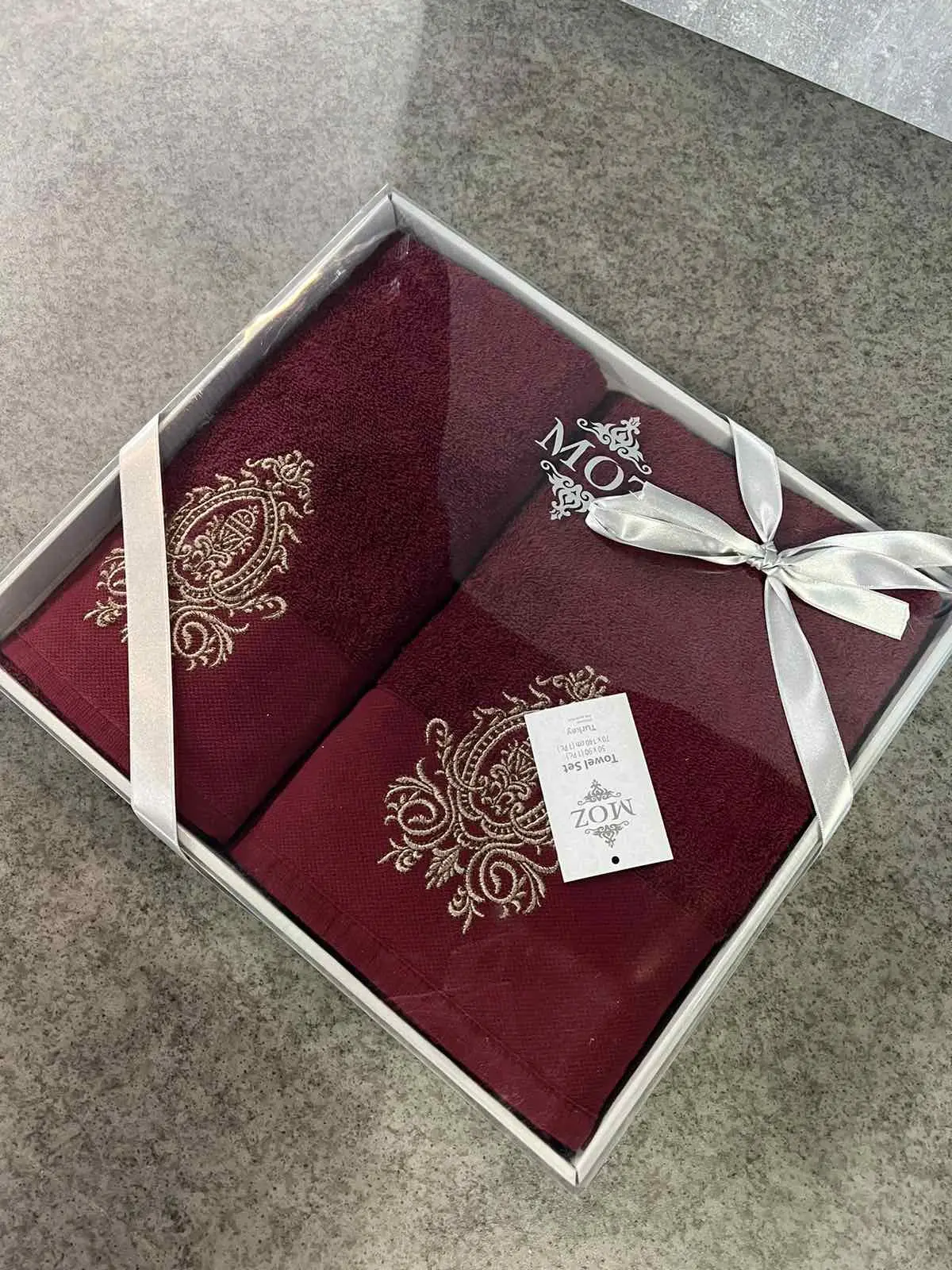 Набір махрових рушників для обличчя 90х50 см та тіла 140х70 см - Зображення 3